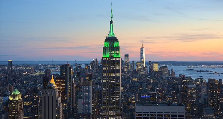 New York City skyline, a dream destination for students with study abroad agencies in Kerala.